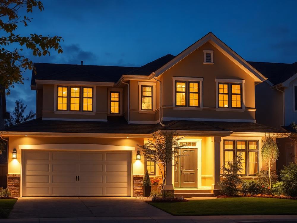 Home with warm white everyday accent lighting